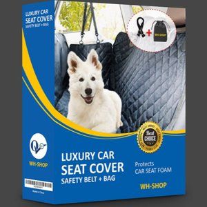 New Heavy Duty Pet Dog Cat Car Seat Cover + Safety Seat Belt Waterproof Washable